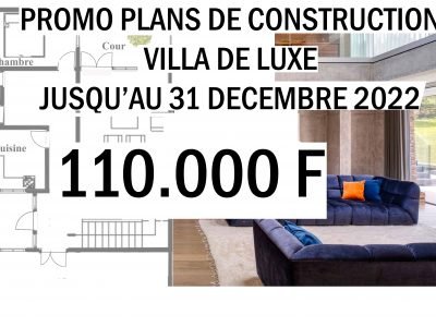 Accéder au plans de construction villa moderne