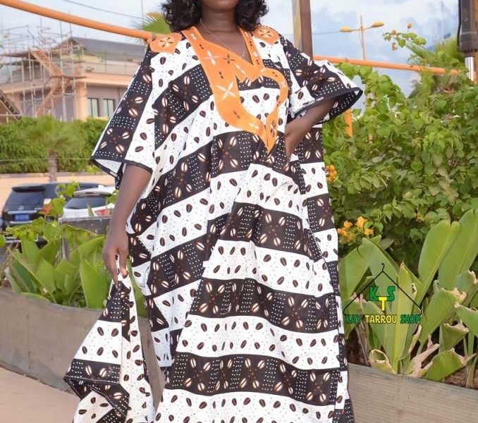 Grand boubou en wax