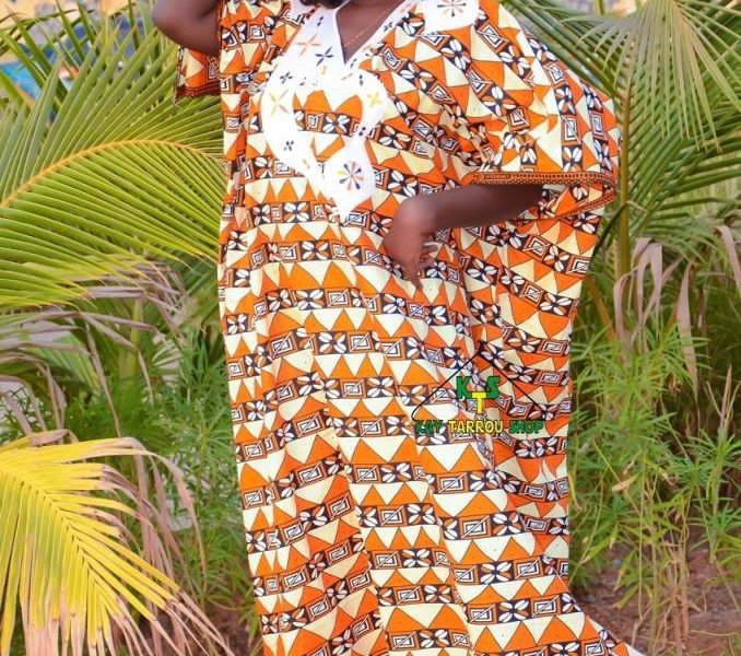 Grand boubou en wax