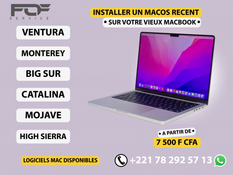 Installation de Windows 11/10/7/MacOS et tout type de logiciels d'ingénierie sur Mac et PC FOFSERVICE