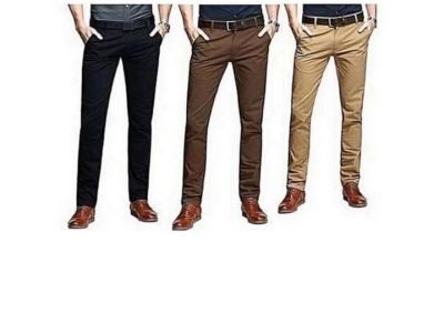 Lot de 3 Pantalons kaki pour hommes