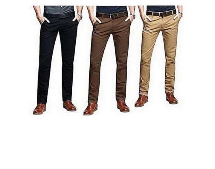 Lot de 3 Pantalons kaki pour hommes