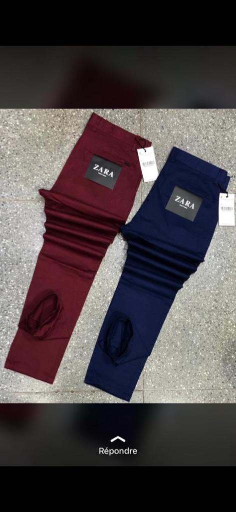 Lot de 2 Pantalons kaki pour hommes